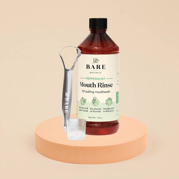 Peppermint Oil Pulling Mouth Rinse