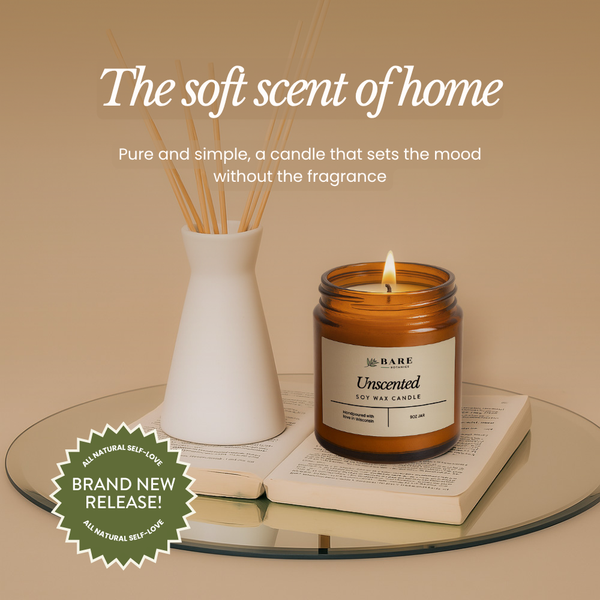 Unscented Soy Wax Candle 9 oz