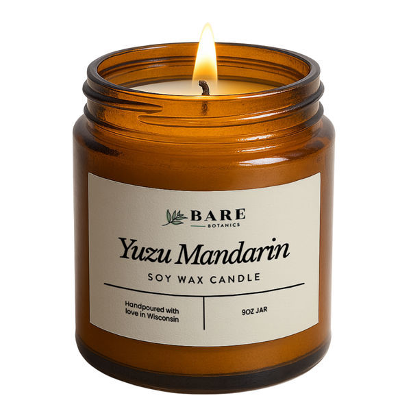 Yuzu Mandarin Soy Wax Candle 9 oz