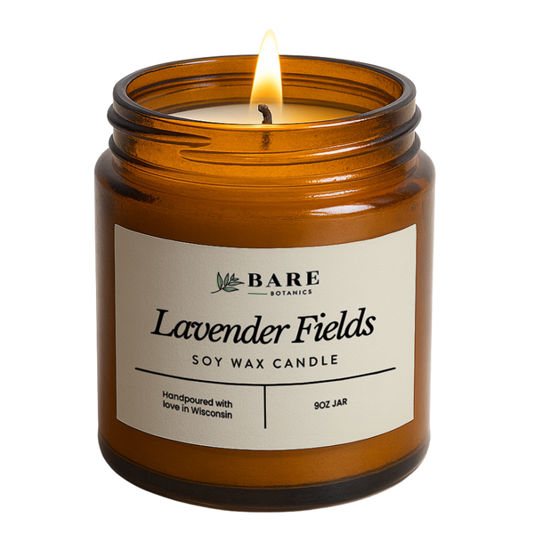 Lavender Fields Soy Wax Candle 9 oz